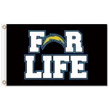 NFL San Diego Chargers 3'x5' polyester flags for life with your logo