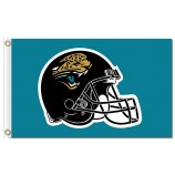 NFL Jacksonville Jaguars 3'x5' polyester flags helmet with your logo