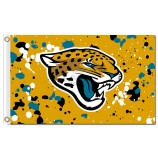 NFL Jacksonville Jaguars 3'x5' polyester flags ink spots with your logo