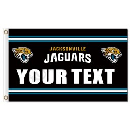 NFL Jacksonville Jaguars 3'x5' polyester flags your text with your logo
