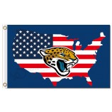 NFL Jacksonville Jaguars 3'x5' polyester flags logo US map with high quality