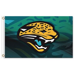 NFL Jacksonville Jaguars 3'x5' polyester flags double images with your logo
