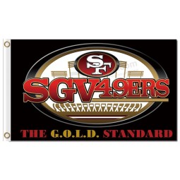NFL San Francisco 49ers 3'x5' polyester flags SGV49ERS with your logo