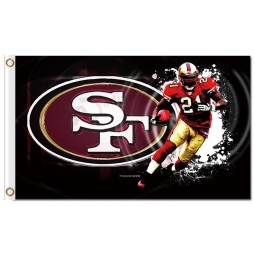 NFL San Francisco 49ers 3'x5' polyester flags logo #21 with your logo