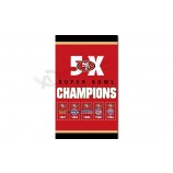 NFL San Francisco 49ers 3'x5' polyester flags 5x champions VERTICAL with your logo