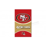 NFL San Francisco 49ers 3'x5' polyester vertical flags with your logo