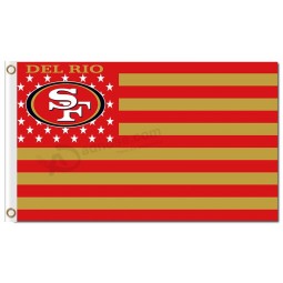 NFL San Francisco 49ers 3'x5' polyester flags stars stripes with your logo