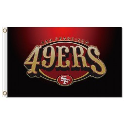 NFL San Francisco 49ers 3'x5' polyester flags 49ers with your logo