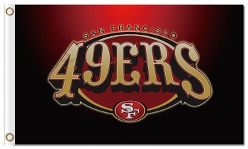 Nfl san francisco 49ers 3 'x 5' bandiere in poliestere 49ers