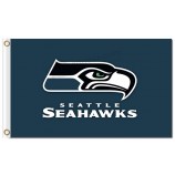 NFL Seattle Seahawks 3'x5' polyester flags deap green with your logo