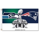 NFL Seattle Seahawks 3'x5' polyester flags vs patriots with your logo