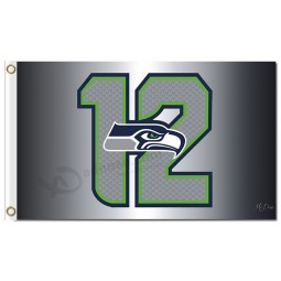 NFL Seattle Seahawks 3'x5' polyester flags 12 with small with your logo