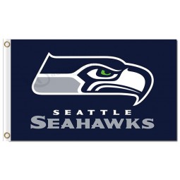 NFL Seattle Seahawks 3'x5' polyester flags dark blue flag with your logo