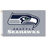 NFL Seattle Seahawks 3'x5' polyester flags gray flag with your logo