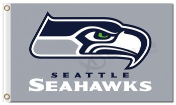NFL Seattle Seahawks 3'x5' polyester flags gray flag with your logo