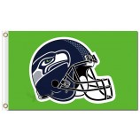 NFL Seattle Seahawks 3'x5' polyester flags helmet with your logo