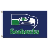 NFL Seattle Seahawks 3'x5' polyester flags logo and name with your logo