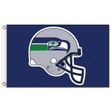 NFL Seattle Seahawks 3'x5' polyester flags helmet with your logo