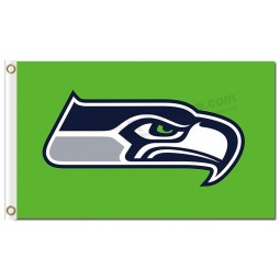 NFL Seattle Seahawks 3'x5' polyester flags green with your logo