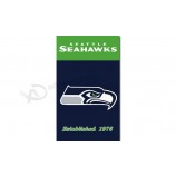 NFL Seattle Seahawks 3'x5' polyester flags vertical with your logo