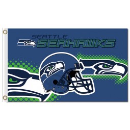 NFL Seattle Seahawks 3'x5' polyester flags helmet and your logos