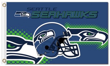 NFL Seattle Seahawks 3'x5' polyester flags helmet and your logos
