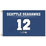 NFL Seattle Seahawks 3'x5' polyester flags 12 with your logo