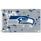 NFL Seattle Seahawks 3'x5' polyester flags ink spots with your logo