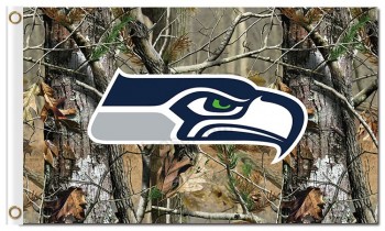 Nfl Seattle Seahawks 3'x5 'Polyester Fahnen Camouflage
