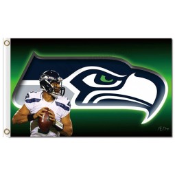 NFL Seattle Seahawks 3'x5' polyester flags with big logo