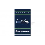 NFL Seattle Seahawks 3'x5' polyester flags vertical with your logo