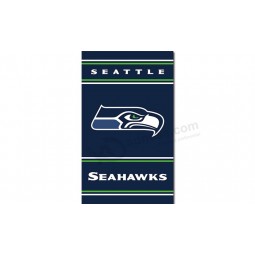 NFL Seattle Seahawks 3'x5' polyester flags vertical with your logo