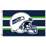 NFL Seattle Seahawks 3'x5' polyester flags helmet with your logo