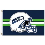 NFL Seattle Seahawks 3'x5' polyester flags helmet with your logo