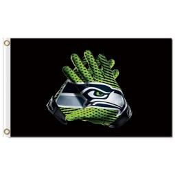 NFL Seattle Seahawks 3'x5' polyester flags gloves with your logo