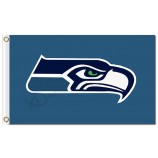 NFL Seattle Seahawks 3'x5' polyester flags with your logo