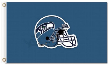 NFL Seattle Seahawks 3'x5 'Polyester Flaggen kleinen Helm