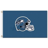 NFL Seattle Seahawks 3'x5' polyester flags small helmet with your logo