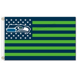 NFL Seattle Seahawks 3'x5' polyester flags logo stars stripes with high quality
