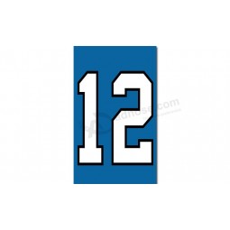 NFL Seattle Seahawks 3'x5' polyester flags vertical 12 with your logo