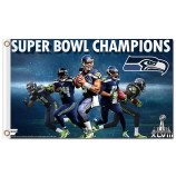 NFL Seattle Seahawks 3'x5' polyester flags super bowl champions with your logo