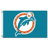 NFL Miami Dolphins 3'x5' polyester flags with your logo