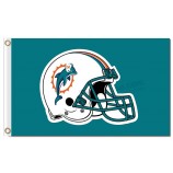 NFL Miami Dolphins 3'x5' polyester flags helmet with your logo