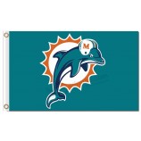 NFL Miami Dolphins 3'x5' polyester flags with your logo