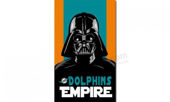 NFL Miami Dolphins 3'x5' polyester flags dolphins empire with your logo