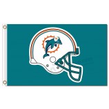 NFL Miami Dolphins 3'x5' polyester flags logo helmet with high quality