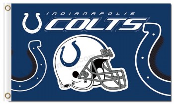 Nfl Indianapolis Colts 3'x5 'Polyester Flaggen Logo Helm