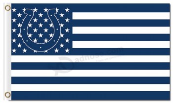 Nfl Indianapolis Colts 3'x5 'Polyester Flaggen Logo Sterne Streifen