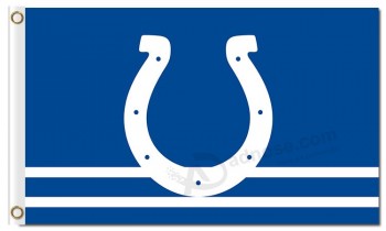 NFL Indianapolis Colts 3'x5' polyester flags logo with two lines and your logo