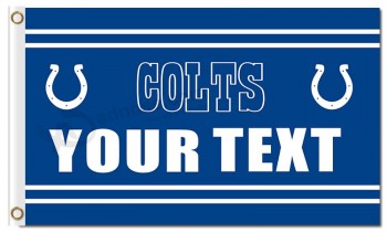Großhandel benutzerdefinierte billige NFL Indianapolis Colts 3'x5 'Polyester Flaggen Logo Ihren Text